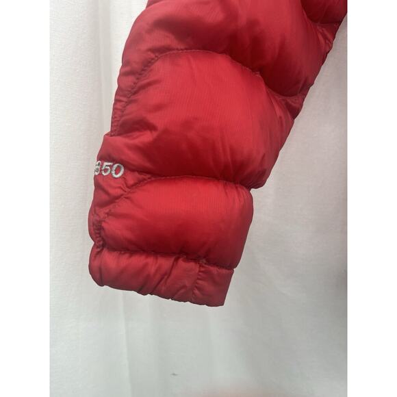 Women’s LL Bean Ultralight Goose Down Jacket 850 Puffer Red Size Small READ - Picture 6 of 7